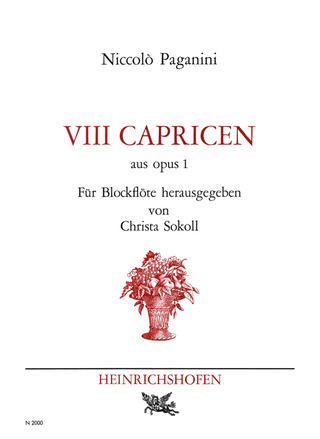 Niccolò Paganini - 8 Capricen aus op. 1