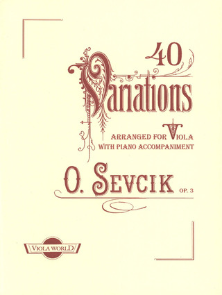 Otakar Ševčík - 40 Variations op. 3
