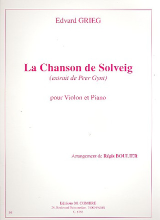 Edvard Grieg - Chanson de Solveig extr. de Peer Gynt