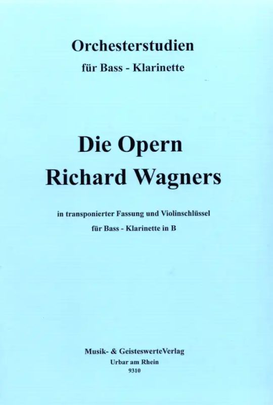 Opern Richard Wagner - Orchesterstudien