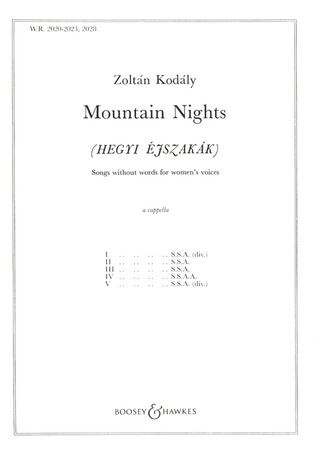 Zoltán Kodály - Mountain Nights