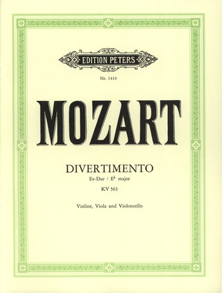 Wolfgang Amadeus Mozart - Divertimento Es-Dur KV 563 (Wien, 27. September 1788)