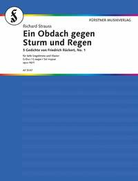 Richard Strauss: Obdach gegen Sturm und Regen