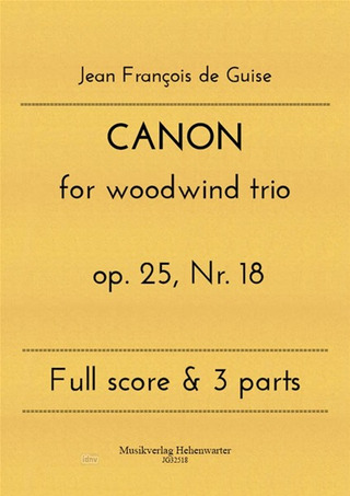 Jean François de Guise - Canon op. 25/18
