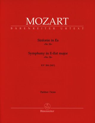 Wolfgang Amadeus Mozart - Sinfonie Nr. 26 Es-Dur KV 184 (166a)
