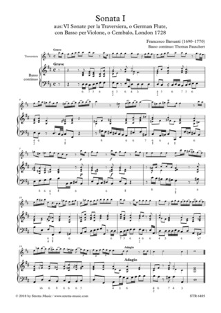 Francesco Barsanti: Sonata I