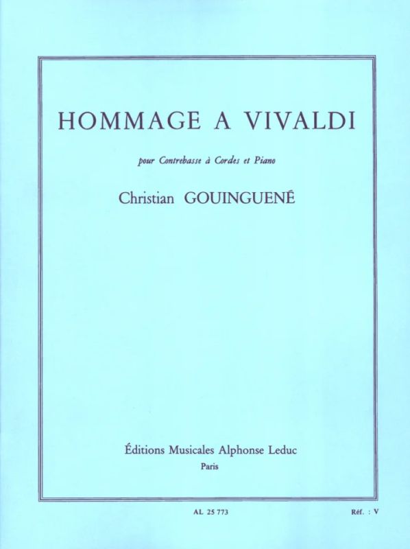 Christian Gouinguené - Hommage A Vivaldi - Double Bass And Piano
