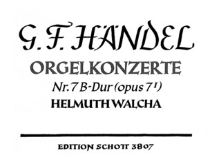 Organ Concerto No. 7 B Major