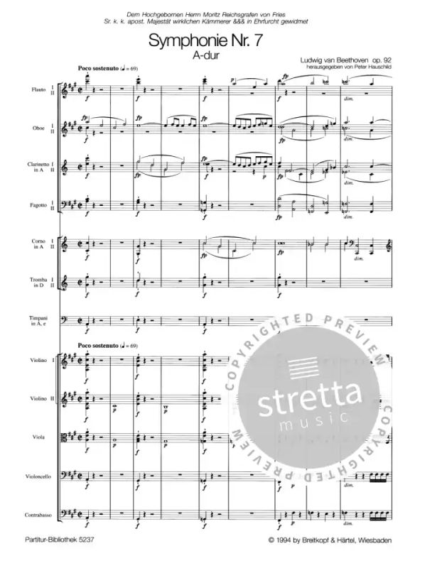 Ludwig van Beethoven: Symphonie Nr. 7 A-dur op. 92 (1)