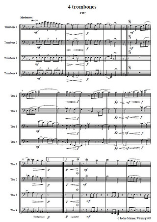 Rochus Schirmer - 4 Trombones
