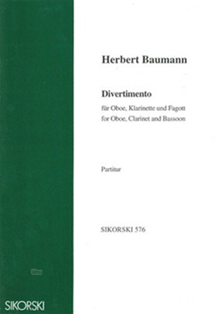 Herbert Baumann: Divertimento für Oboe, Klarinette und Fagott