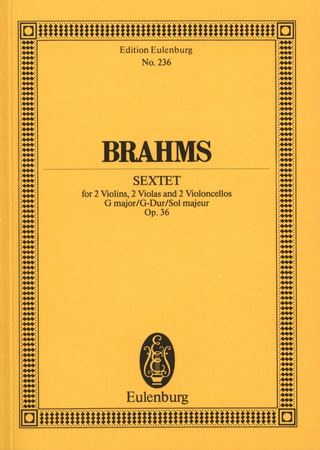 Johannes Brahms - Streichsextett  G-Dur op. 36 (1860)