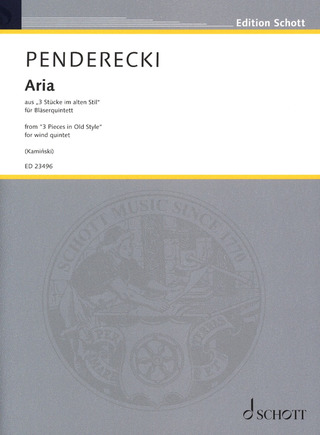 Krzysztof Penderecki: Aria