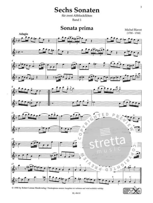 Michel Blavet - Sechs Sonaten 1 (1)