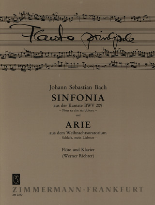 Johann Sebastian Bach: Sinfonia aus der Kantate BWV 209 und Arie "Schlafe, mein Liebster" aus dem Weihnachtsoratorium BWV 248