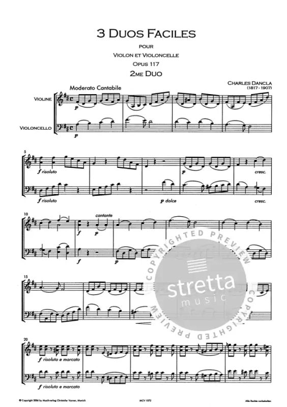Charles Dancla - Duo Facile Op 117/2