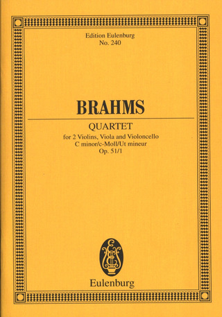 Johannes Brahms - Streichquartett  c-Moll op. 51/1