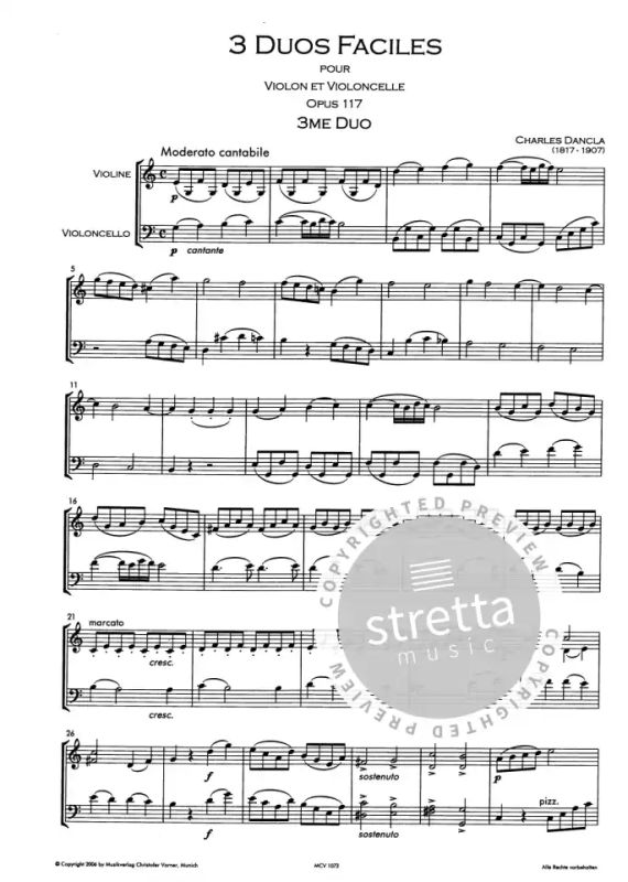Charles Dancla - Duo Facile Op 117/3