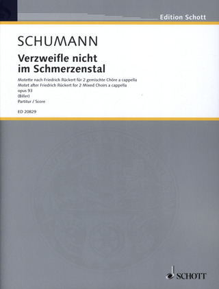 Robert Schumann: Verzweifle nicht im Schmerzenstal op. 93 (1850)