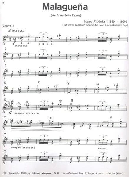 Isaac Albéniz - Malagueña (Suite España, op. 165, No. 3)