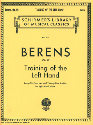 Hermann Berens - Training of the Left Hand op. 89