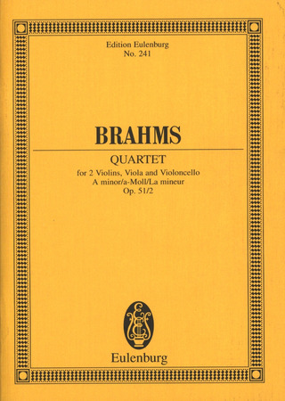 Johannes Brahms - Streichquartett  a-Moll op. 51/2