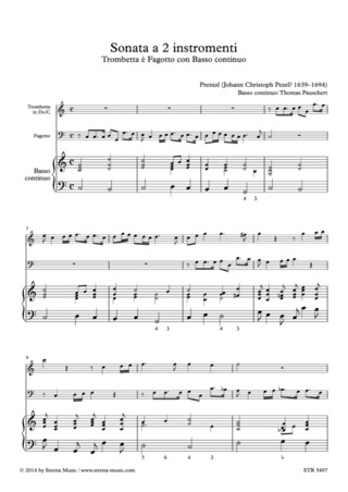 Johann Christoph Prentzl: Sonata a 2 instromenti