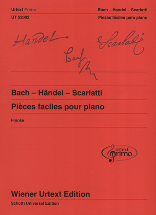 Johann Sebastian Bach y otros.: Pièces faciles pour piano avec conseils pratiques 1