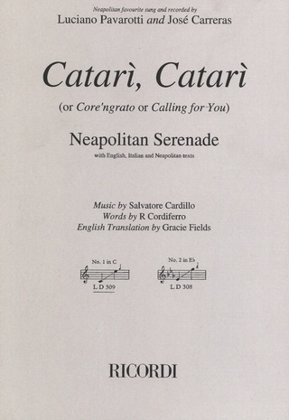 Salvatore Cardillo - Catarì, Catarì (Core'ngrato)
