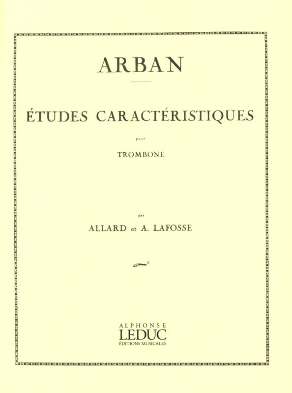 Jean-Baptiste Arban - Etudes Caracteristiques