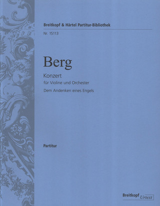 Alban Berg - Konzert für Violine und Orchester