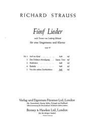 Richard Strauss - Fünf Lieder nach Gedichten von Ludwig Uhland e-Moll op. 47/5 (1900)