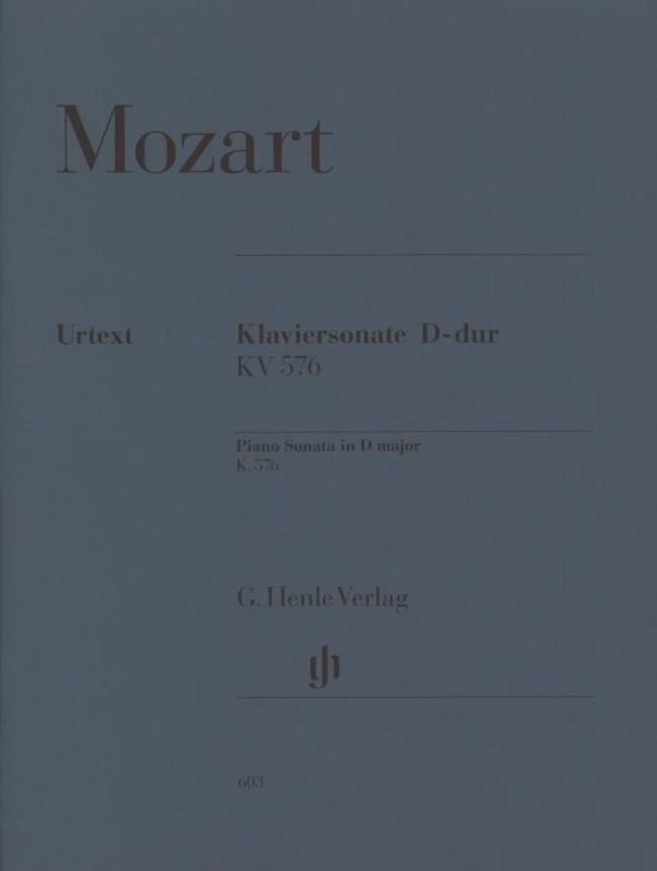 Wolfgang Amadeus Mozart - Piano Sonata D major K. 576