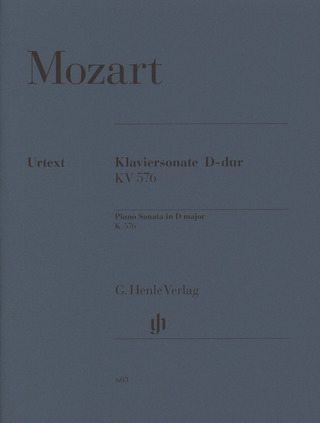 Wolfgang Amadeus Mozart - Klaviersonate D-Dur KV 576