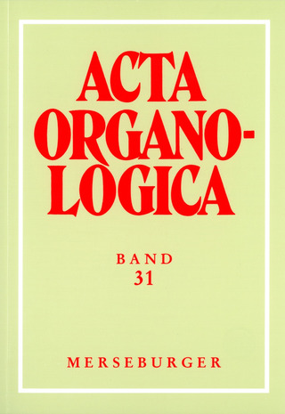 Acta Organologica 31
