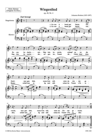 Johannes Brahms - Wiegenlied
