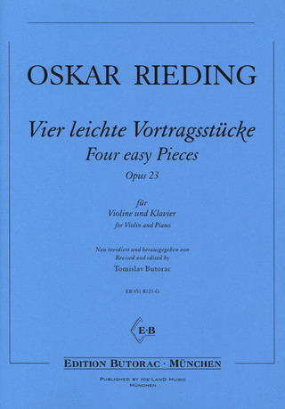 Oskar Rieding - Vier leichte Vortragsstücke op. 23