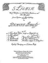 Richard Strauss - Fünf Lieder nach Gedichten von Otto Julius Bierbaum und Karl Henckell Es-Dur op. 48/4 (1900)