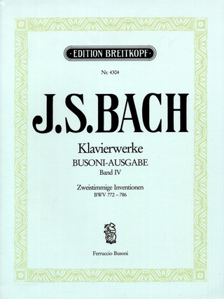 Johann Sebastian Bach - Zweistimmige Inventionen BWV 772-786