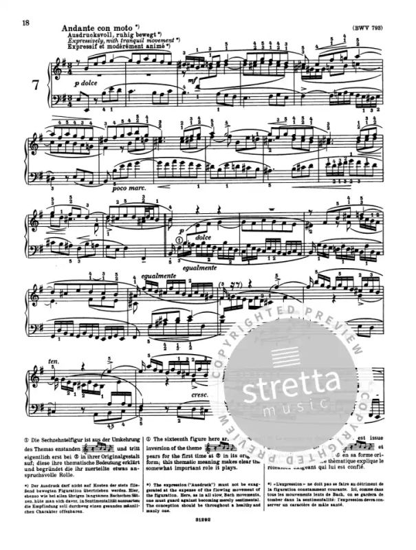 Johann Sebastian Bach - Dreistimmige Inventionen BWV787-801 (2)