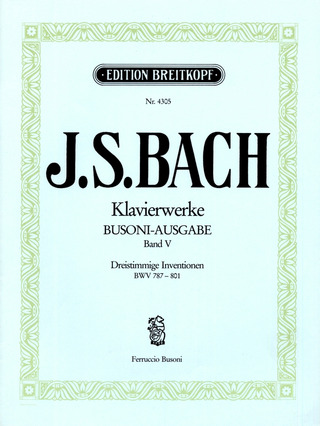 Johann Sebastian Bach - Inventions for three parts BWV 787-801