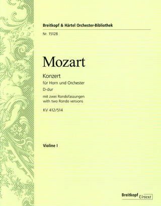 Wolfgang Amadeus Mozart: Konzert Nr. 1 D-Dur KV 412/514