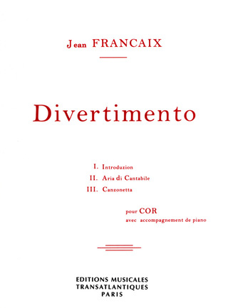 J. Françaix - Divertimento pour cor