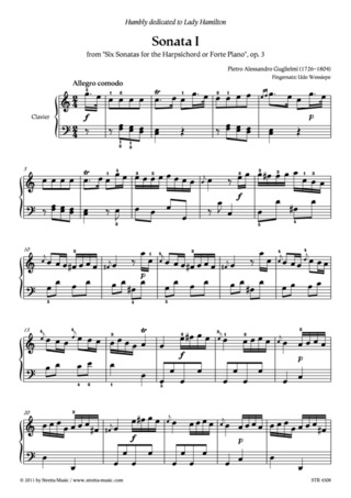 Pietro Alessandro Guglielmi - Sonata I