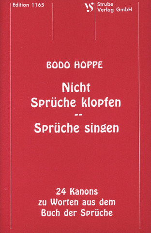 Bodo Hoppe - Nicht Sprüche klopfen – Sprüche singen
