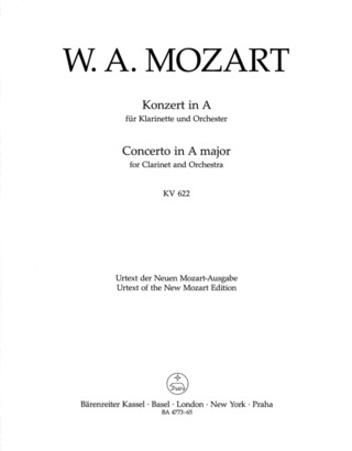 Wolfgang Amadeus Mozart - Konzert A-Dur KV 622