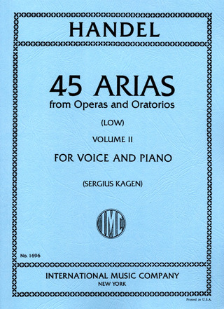 Georg Friedrich Haendel - 45 Arias From Operas And Oratorios - Volume 2
