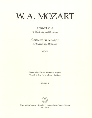 Wolfgang Amadeus Mozart: Konzert A-Dur KV 622