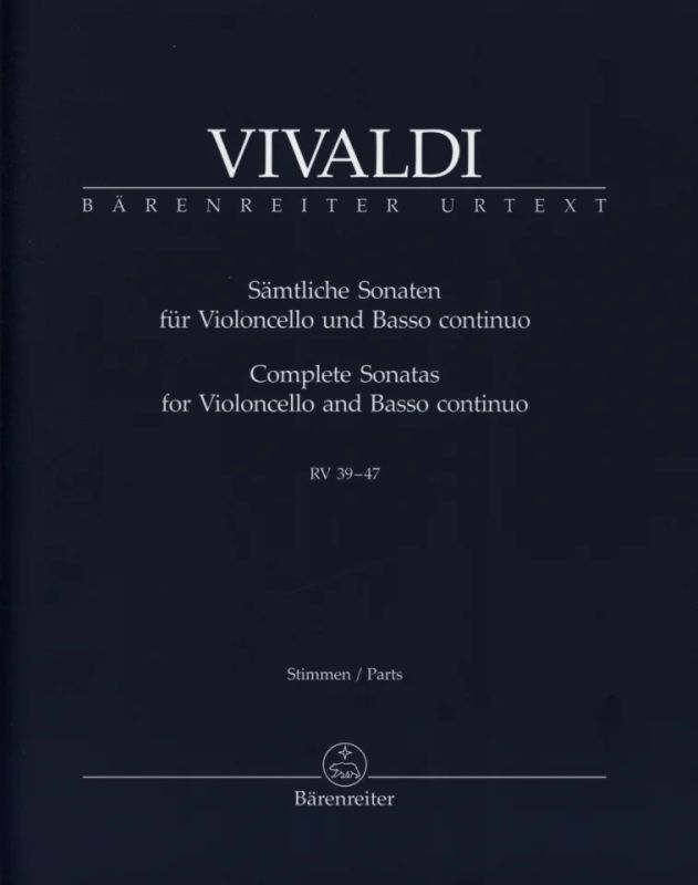 Antonio Vivaldi - Complete Sonatas for Violoncello and Basso continuo RV 39-47