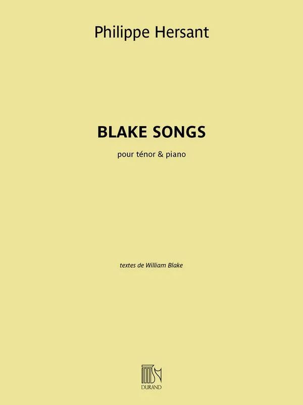 Philippe Hersant - Blake songs